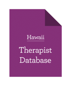 Database of Hawaii Therapists