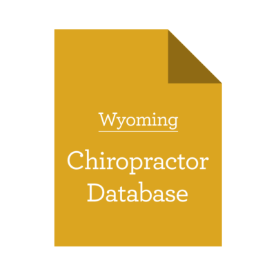 Database of Wyoming Chiropractors